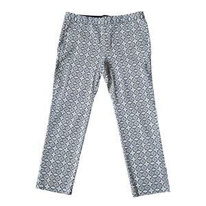Banana‎ Republic Womens Size 12  High Rise Cotton Blend All Over Print Pants